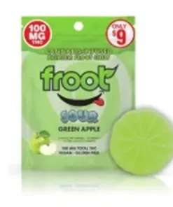 Froot Edibles Sour Green Apple Sativa,froot gummies,froot gummies review,froot edibles,frooted,froots edibles,frootz gummies,froot indica gummies,froot edibles near me,froot edibles review,