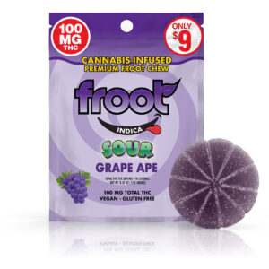 Froot edibles Sour Grape Ape Indica,froot gummies,froot gummies review,froot edibles,frooted,froots edibles,frootz gummies,froot indica gummies,froot edibles near me,froot edibles review,